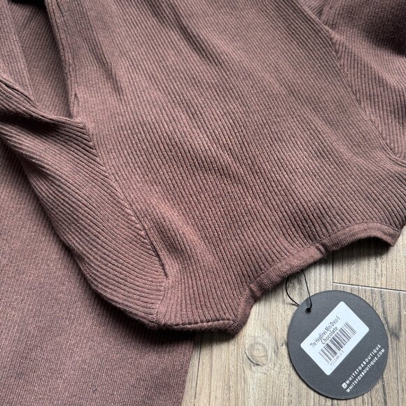 White Fox Boutique Brown Long Sleeve Dress - Picture 8 of 10